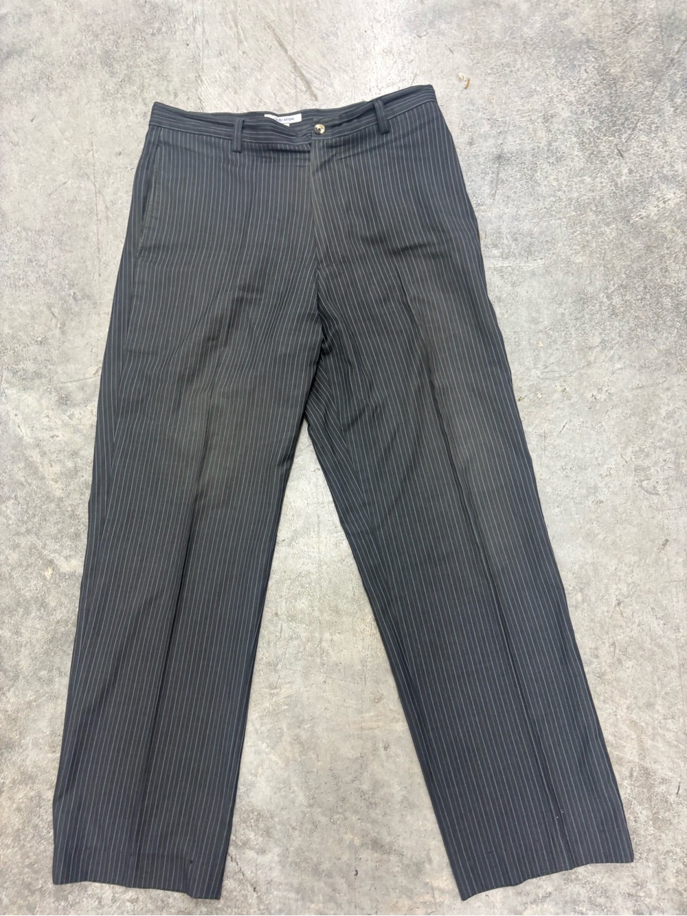 Pinstripe Dress-pants Blue/Gray 34X32 by Oleg Cassini